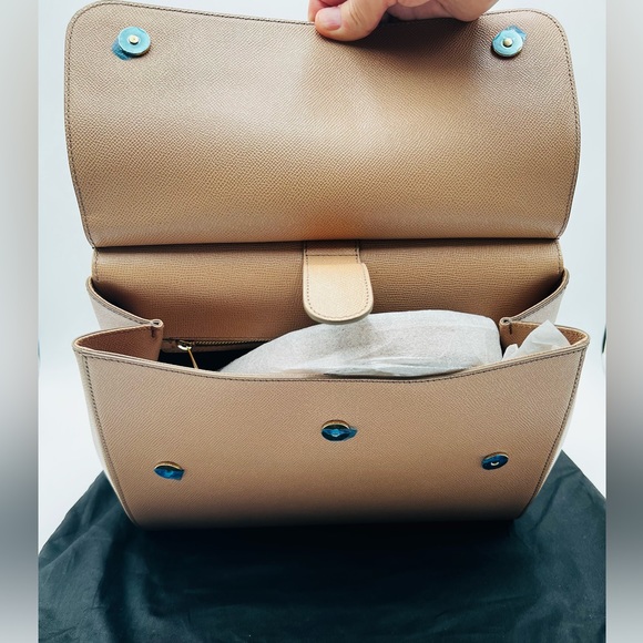 Authentic DOLCE & GABBANA large Sicily leather top handle, handbag. Brand New. - Picture 7 of 15